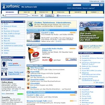 Bild: Softonic goes global: Europas größtes Downloadportal spricht jetzt Englisch - Erfolgreiche Bilanz zum Einjährigen der deutschen Version