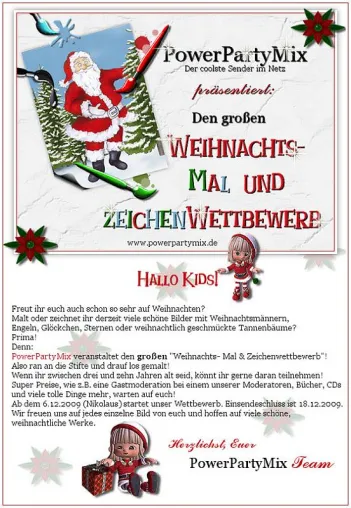 Bild: Internet-Radio veranstaltet einen weihnachtlichen Mal und Zeichenwettbewerb für Kinder