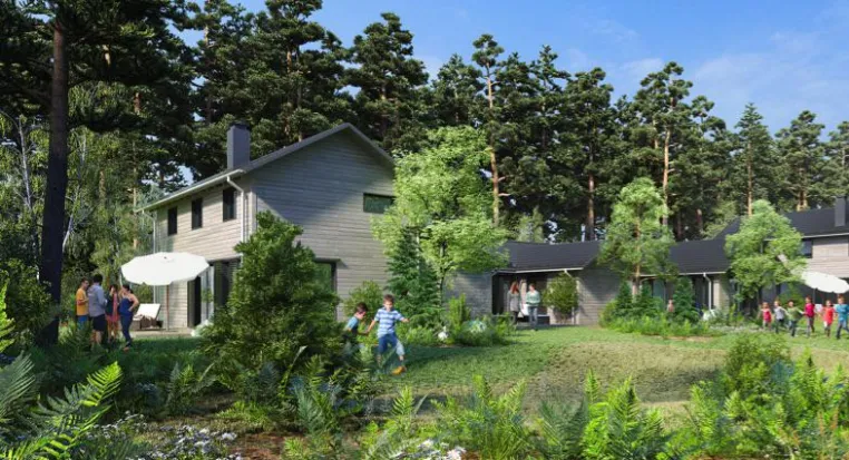 Individuelle Fertigung für Großauftrag: 150 000 qm Fassadenprofile von Mocopinus für Center Parcs. Bild: Individuelle Fertigung für Großauftrag: 150 000 qm Fassadenprofile von Mocopinus für Center Parcs.