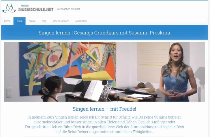 Bild: meineMusikschule.net startet Videokurs zum „Singen lernen“