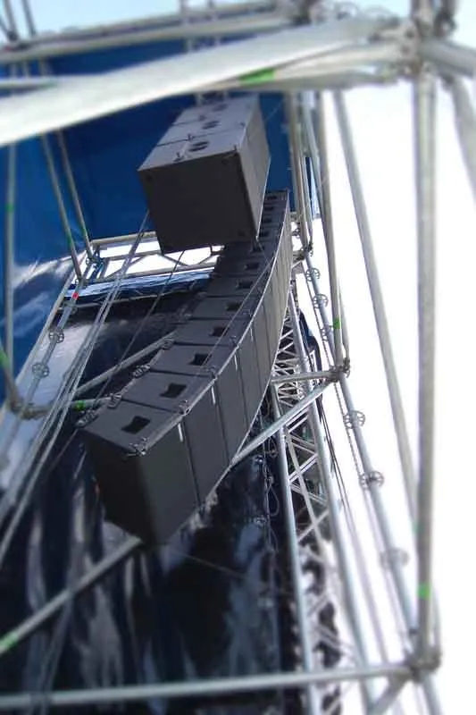 Das Line Array von TW Audio im Einsatz beim Seenachtsfest in Konstanz (Foto: b&b eventtechnik)