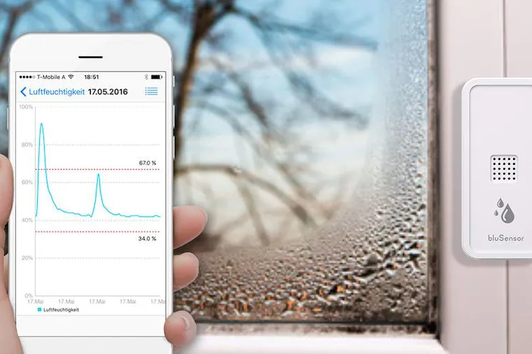 Klein, mobil und drahtlos: BluSensor AIR – Smartes Messgerat zur Schimmelbekampfung! Bild: Klein, mobil und drahtlos: BluSensor AIR – Smartes Messgerat zur Schimmelbekampfung!