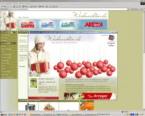 Neue Angebote und Adventskalender-Gewinnspiel bei weihnachten.de Bild: Neue Angebote und Adventskalender-Gewinnspiel bei weihnachten.de