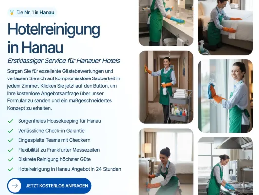 Bild: Fachkräftemangel im Housekeeping: Fachbetrieb für Hotelreinigung in Hanau mit Bezugsfertigkeitsgarantie