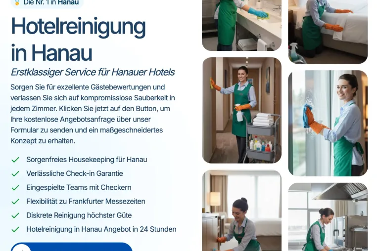 Bild: Fachkräftemangel im Housekeeping: Fachbetrieb für Hotelreinigung in Hanau mit Bezugsfertigkeitsgarantie