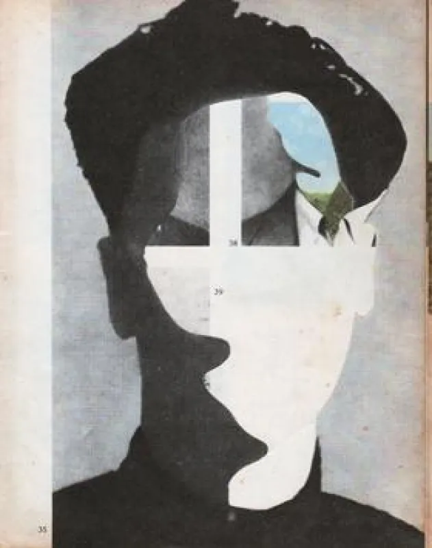 Eugen Schulz, Red Book, 2015, Collage auf Papier, 21 x 27 cm