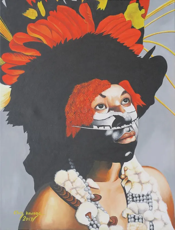 Chris Kauage, Simbu Woman, 2017 © ARTKELCH