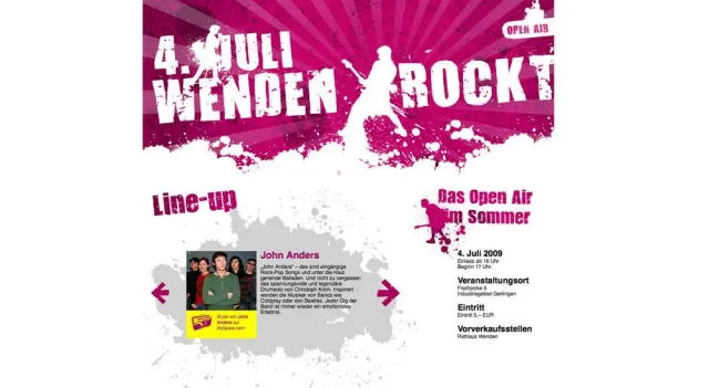 WENDEN ROCKT – Erstes Openair Festival in Wenden im Sauerland Bild: WENDEN ROCKT – Erstes Openair Festival in Wenden im Sauerland