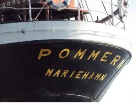 Bild: Visit Åland: »Museumsschiff Pommern im Hafen von Mariehamn«