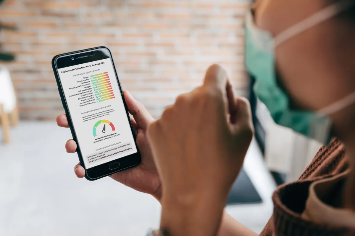 Der digitale Post-COVID Service von HealthHero (© HealthHero)