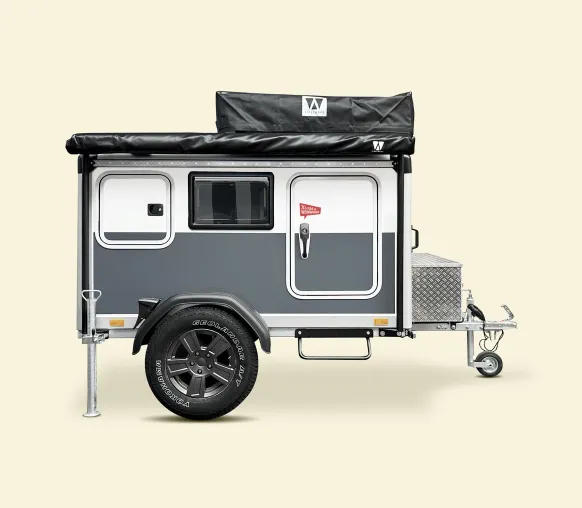 Der Microcaravan CUBE 1 feiert Weltpremiere unter dem Motto " Mehr Micro geht nicht". Bild: Der Microcaravan CUBE 1 feiert Weltpremiere unter dem Motto " Mehr Micro geht nicht".