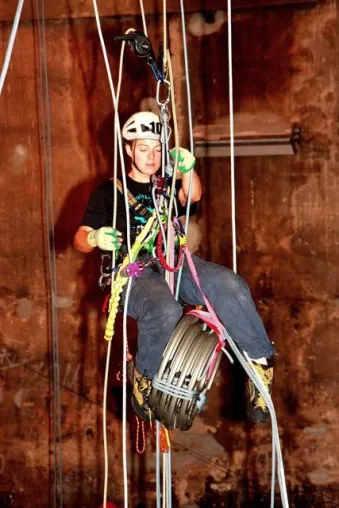 Offene deutsche Meisterschaften im Industrieklettern Bild: Offene deutsche Meisterschaften im Industrieklettern