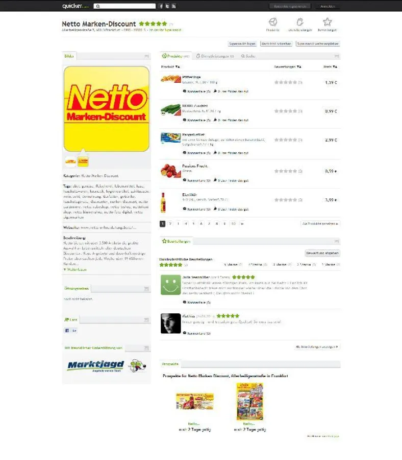 Produktsuchportal quicker.com steigert regionale Kompetenz mit Einzelhändler-Informationen von Marktjagd