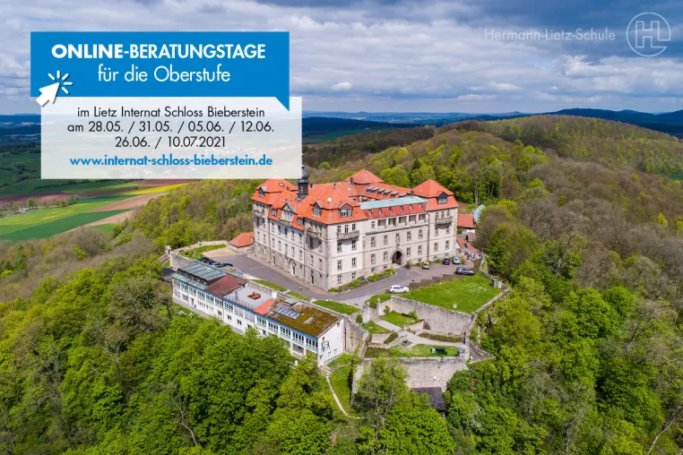 Online-Beratungstage für die Oberstufe im Lietz Internat Schloss Bieberstein Bild: Online-Beratungstage für die Oberstufe im Lietz Internat Schloss Bieberstein