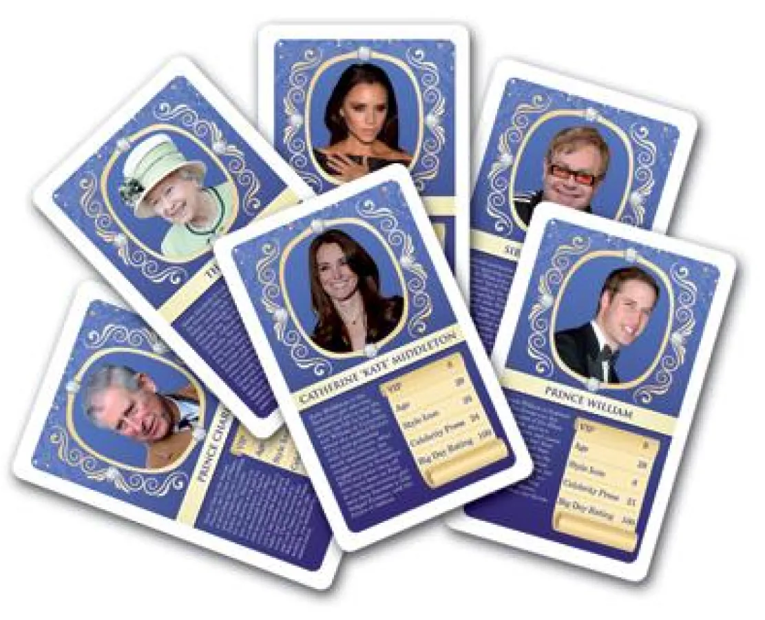 Wer sticht wen aus bei der Hochzeit des Jahres? Die Antwort gibt das Quartett Top Trumps The Royal Wedding