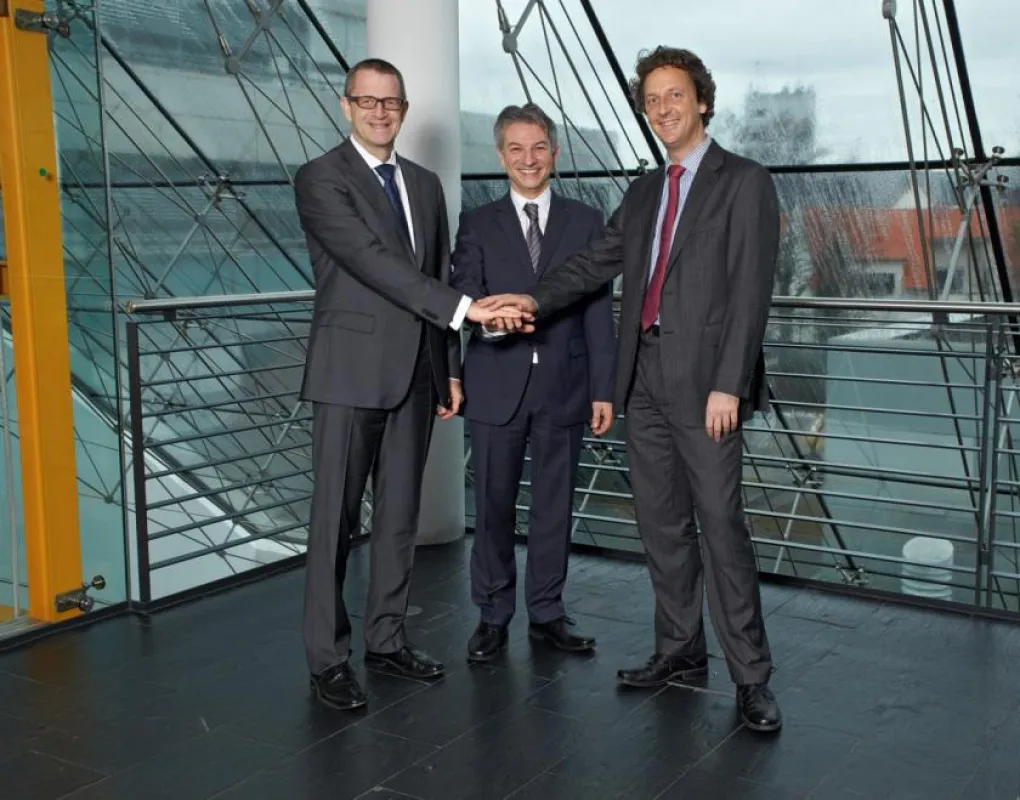 Dr. Martin U. Schefter, Dr. Thomas Kamps und Richard Stenzel, (v.l.n.r.)