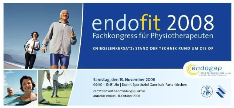 Klinikmarketing - „endofit 2008“ 1. Fachkongress für Physiotherapeuten Bild: Klinikmarketing - „endofit 2008“ 1. Fachkongress für Physiotherapeuten