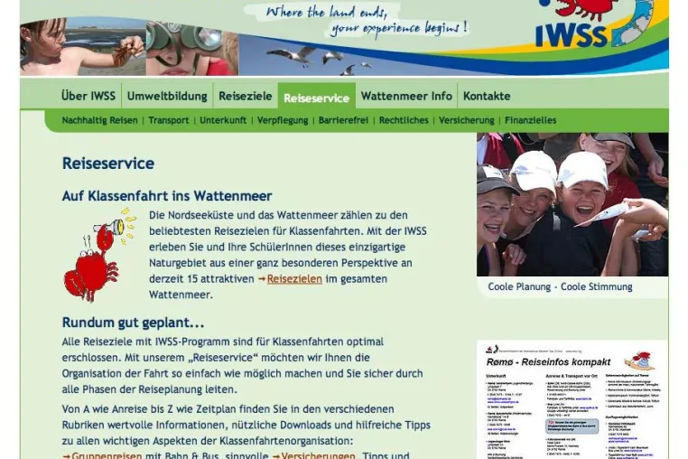 Online Watt erfahren: Neue Infoplattform für Klassenfahrten ans Wattenmeer Bild: Online Watt erfahren: Neue Infoplattform für Klassenfahrten ans Wattenmeer