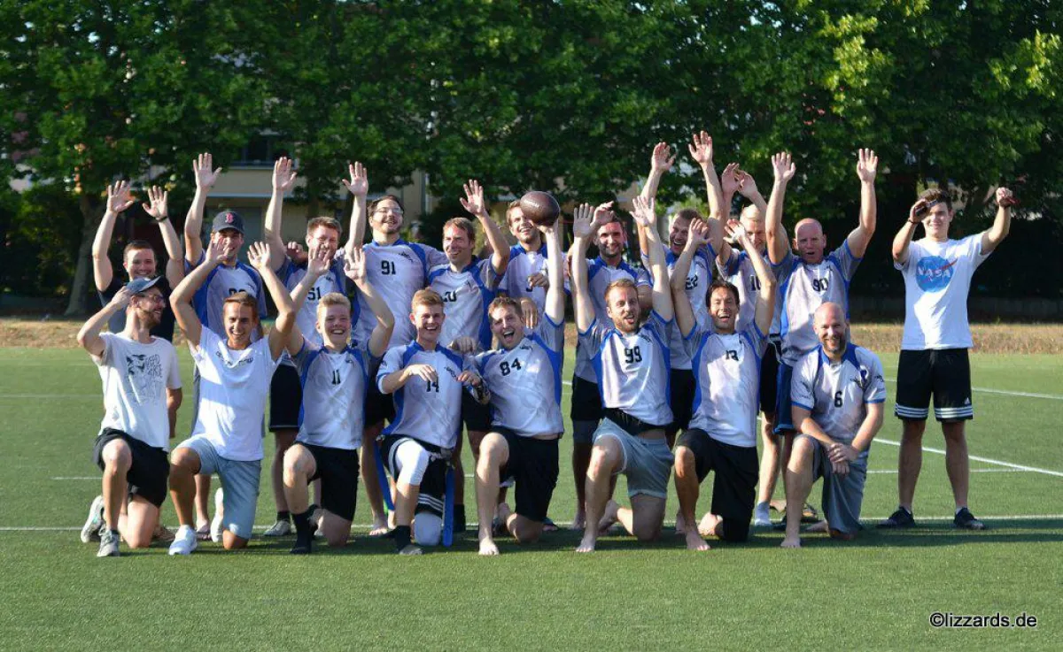 Die siegreichen Flagfootballer der Kelkheim Lizzards