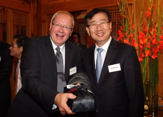 Bild: Drive Geschäftsführer beim Green Energy Leaders Meeting in South Korea