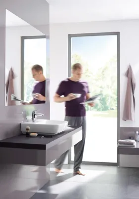 Klassische Armatur, modern interpretiert: HANSADISC im Re-Design Bild: Klassische Armatur, modern interpretiert: HANSADISC im Re-Design