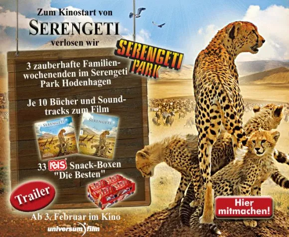 Bild: IBIS-Backwaren: Gewinnspiel zum Film "Serengeti"
