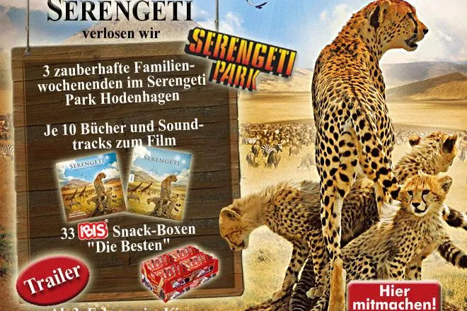 IBIS-Backwaren: Gewinnspiel zum Film "Serengeti" Bild: IBIS-Backwaren: Gewinnspiel zum Film "Serengeti"