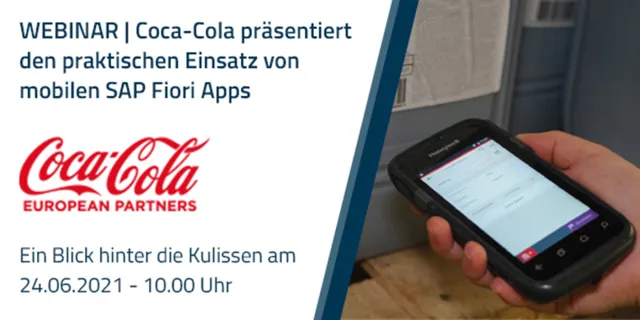 Bild:  Ein Lebenslauf für jede Flasche: Coca-Cola präsentiert den praktischen Einsatz von mobilen SAP Fiori Apps