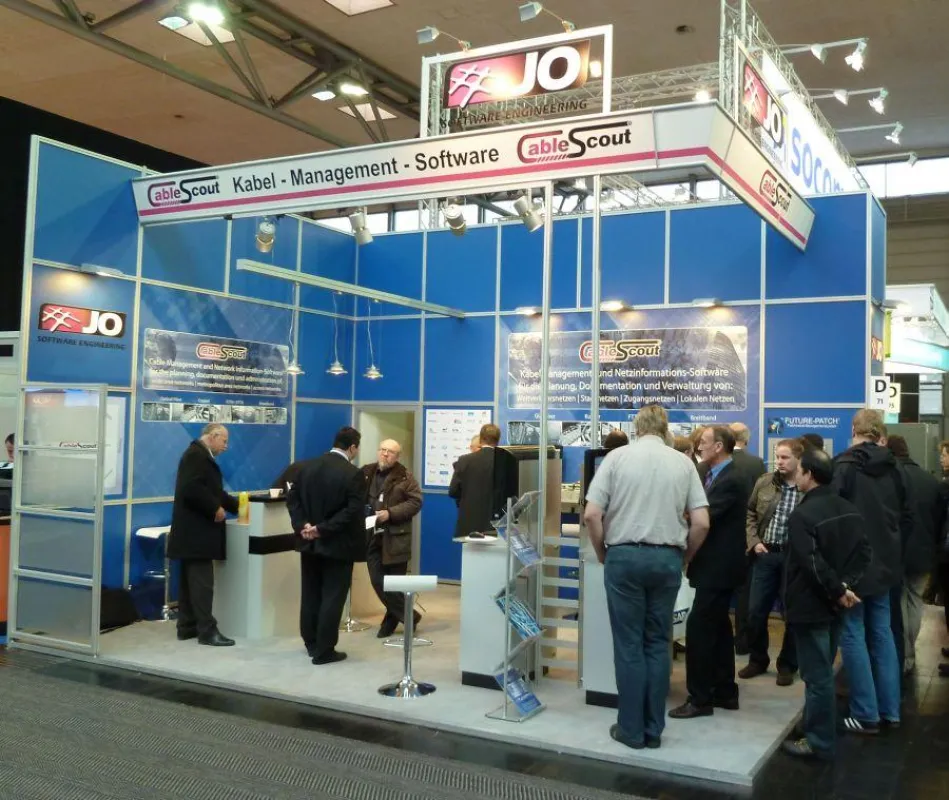 Hochbetrieb auf dem Stand der JO Software Engineering GmbH