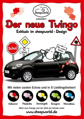 Bild: Die sheepworld Schafe erobern die Straße