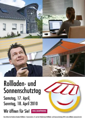 Rollladen- und Sonnenschutztag 2010: Qualitätshandwerk im Fokus Bild: Rollladen- und Sonnenschutztag 2010: Qualitätshandwerk im Fokus