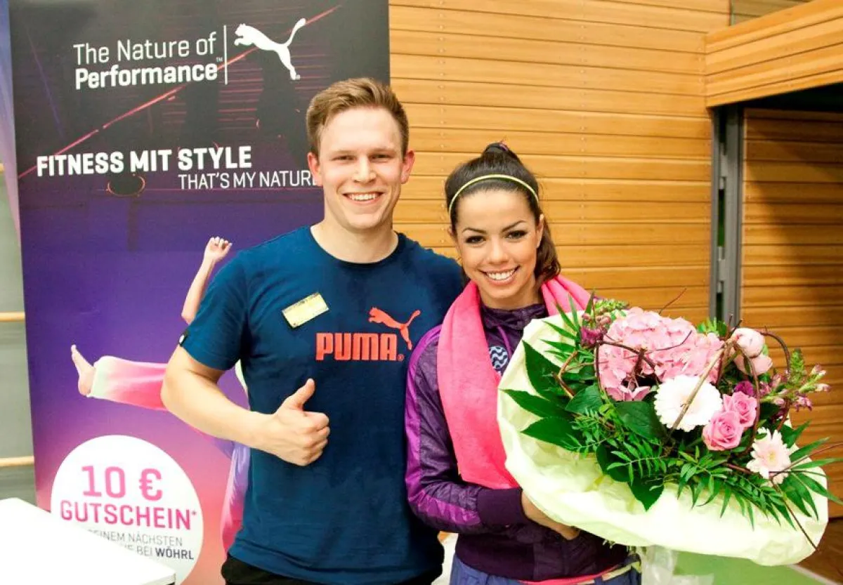 TV-Star Fernanda Brandão bei ''Erlangen goes FIT'' (c) Creativhotel Luise