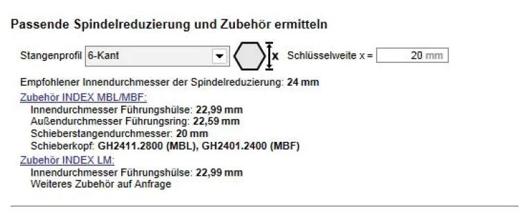 Bild: Spindelreduzierungen für INDEX-Drehmaschinen