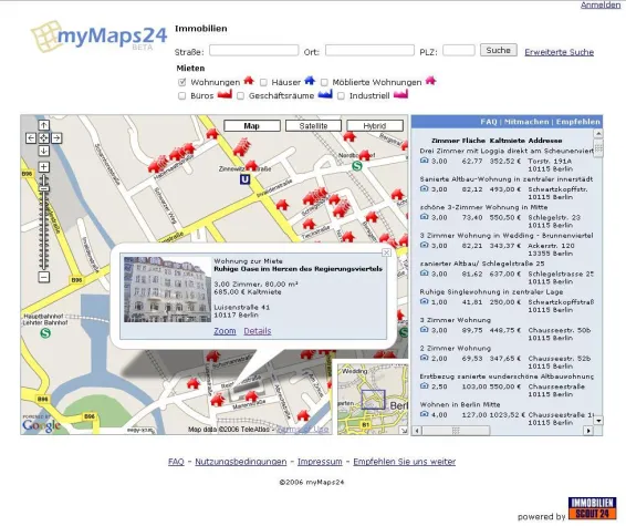 Bild: Mit Google Maps Jetzt Immobilen suchen