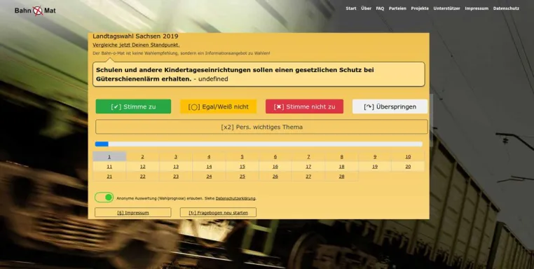 Bild: Demokratie-Service: Wahl-O-Mat für Lärmgeplagte