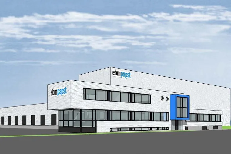 Bild: ebm-papst Landshut investiert 11,5 Millionen in den Bau eines neuen Logistikzentrums
