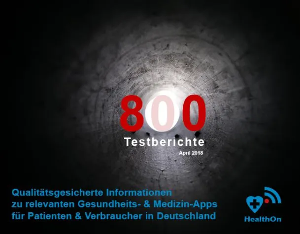 800 Testberichte: Qualitätsgesicherte Infos zu allen relevanten Gesundheits-Apps Bild: 800 Testberichte: Qualitätsgesicherte Infos zu allen relevanten Gesundheits-Apps