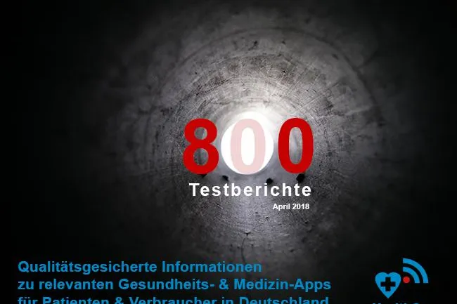 800 Testberichte: Qualitätsgesicherte Infos zu allen relevanten Gesundheits-Apps Bild: 800 Testberichte: Qualitätsgesicherte Infos zu allen relevanten Gesundheits-Apps