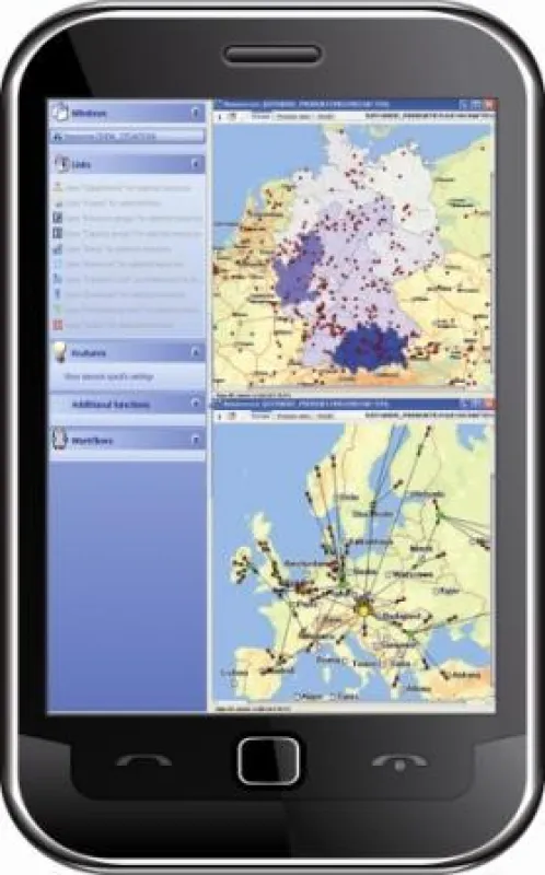 Axxom goes app: Mögliches Beispiel für eine Axxom-Lösung zur Supply-Chain-Optimierung auf einem Smartphone.
