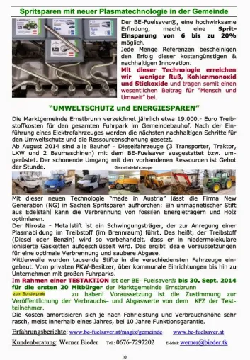 Gemeinde Ernstbrunn startet Projekt Bild: Gemeinde Ernstbrunn startet Projekt