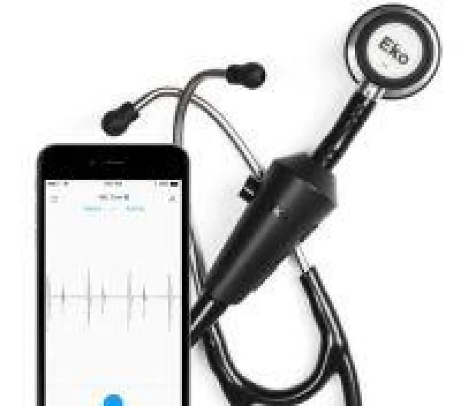 Der Verstärker für Herz- und Lungengeräusche kann mit Stethoskop und Smartphone verbunden werden. Foto: Starlight Enterprises Ltd