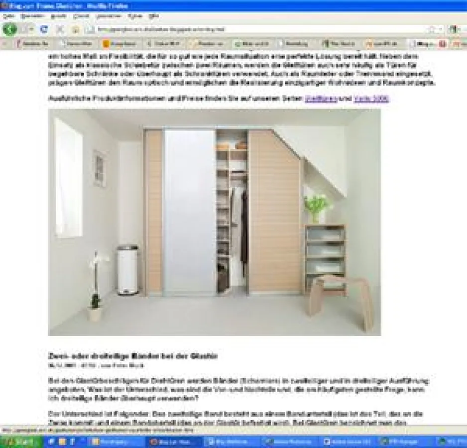 Der nue Glastü-Blog - Screenshot