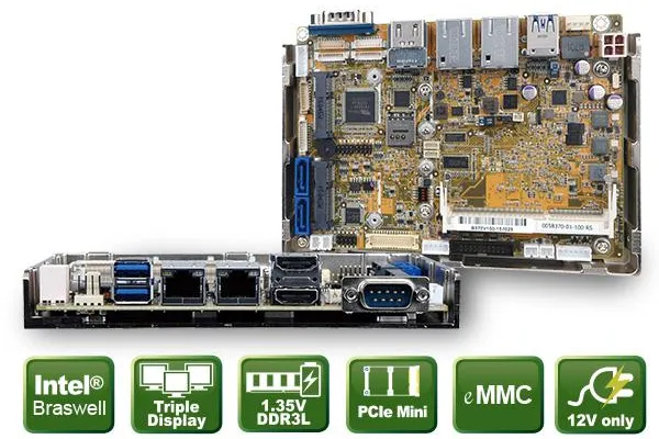 WAFER-BW - 3.5” Braswell CPU Board - Effiziente Flexibilität Bild: WAFER-BW - 3.5” Braswell CPU Board - Effiziente Flexibilität