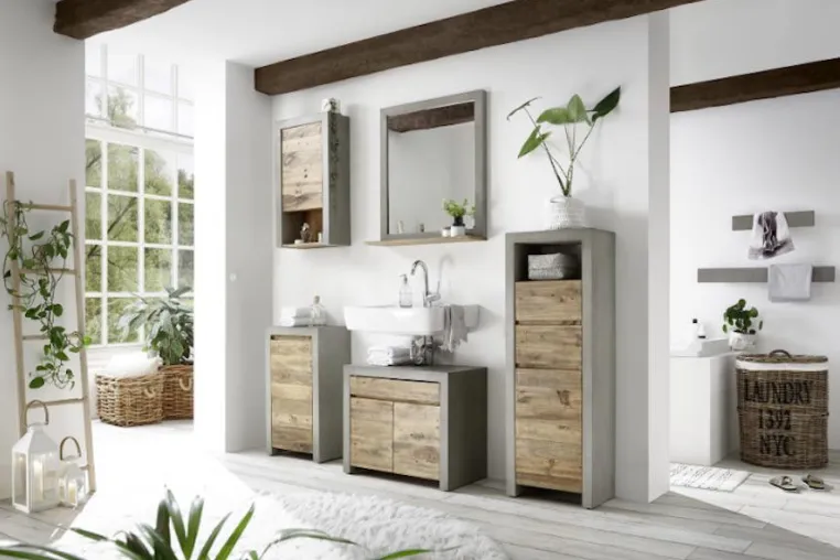 Extravaganter Materialmix für das Wohlfühlbad Bild: Extravaganter Materialmix für das Wohlfühlbad