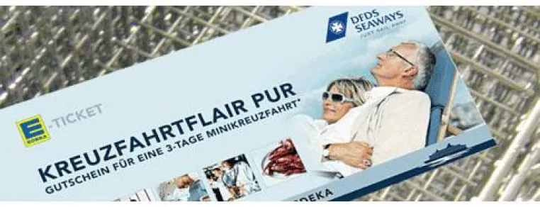 Vom EDEKA-Supermarkt auf DFDS Seaways Kreuzfahrt für nur € 38,99 Bild: Vom EDEKA-Supermarkt auf DFDS Seaways Kreuzfahrt für nur € 38,99