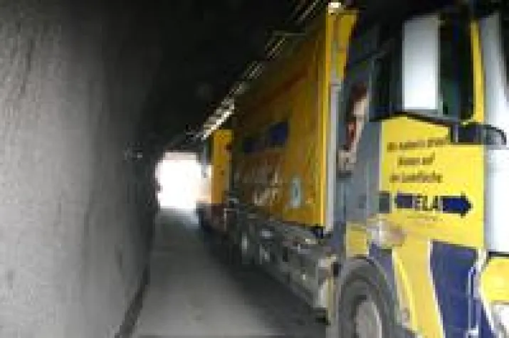 Mobile ELA-Räume auch unter Tage Bild: Mobile ELA-Räume auch unter Tage