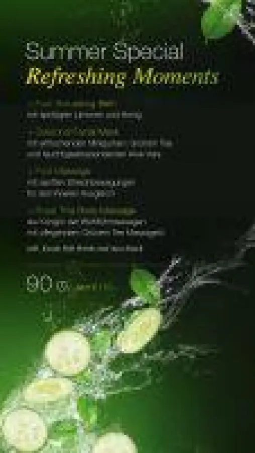 Sommer Special Refreshing Moments mit Mini Gurken, Grünem Tee und Aloe Vera