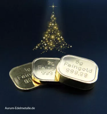 Bild: „Goldene Weihnacht“: Unsere Geschenkbarren aus Superfeingold