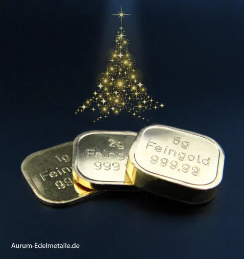 Bild: „Goldene Weihnacht“: Unsere Geschenkbarren aus Superfeingold