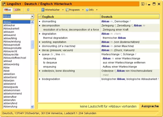 Freeware LingoDict 2.0: Schnelles Übersetzen ohne Internet-Verbindung Bild: Freeware LingoDict 2.0: Schnelles Übersetzen ohne Internet-Verbindung